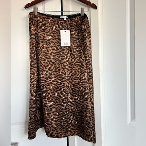 DR2 Leopard Slip Skirt